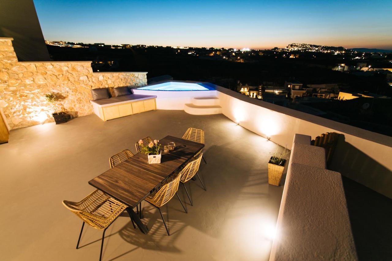 Amer Villa Santorini With Outdoor Hot Tub Vóthon Zewnętrze zdjęcie