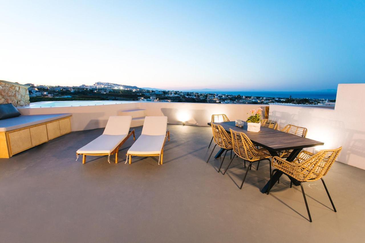 Amer Villa Santorini With Outdoor Hot Tub Vóthon Zewnętrze zdjęcie